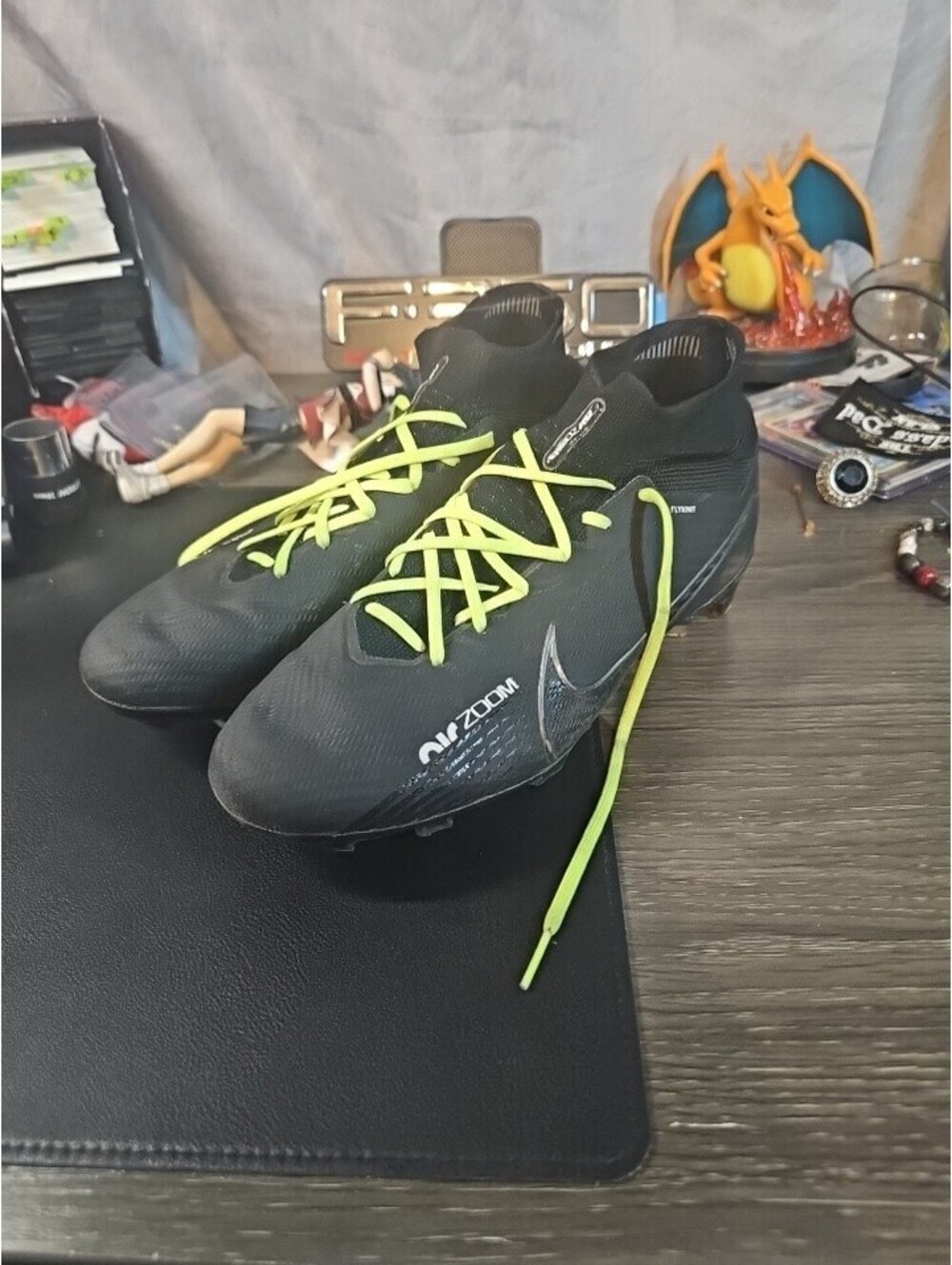 Nike Zoom Mercurial Superfly 9 Pro FG Soccer Cleats Mens 6.5 Black Volt